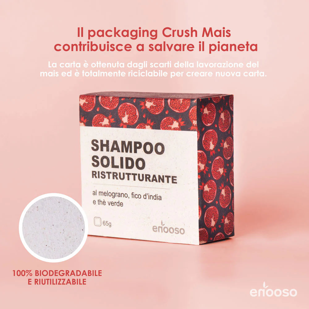 Shampoo Solido Ristrutturante per capelli rovinati